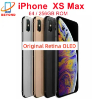 Apple iPhone XS Max 64/256GB ROM 6.5" Super Retina OLED Face ID RAM 4GB IOS A12 Bionic NFC LTE 4G Original Genuine Cell Phone