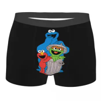 Custom Elmo Cookie Monster Sesame Streets Boxers Shorts Mens Briefs Underwear Fashion Underpants