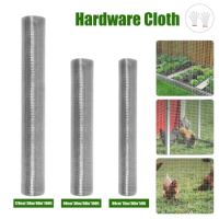 1/4 Inch Hardware Cloth Chicken Wire Fence Galvanized Welded Cage Wire Mesh Roll Poultry Metal Wire Fencing Tool