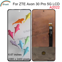 Original Amoled 6.67'' For ZTE Axon 30 Pro 5G LCD A2022 Touch screen display digitizer assembly Replacement For Axon 30 Pro LCD