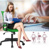 Home Office Chair Ergonomic Office Chair Mesh with Lumbar Support Armrests, Adjustable Rolling Computer Chair