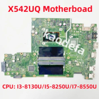 X542UQ Mainboard For ASUS X542UAR X542UAK X542UN Laptop Motherboard CPU: I3-8130U I5-8250U I7-8550U UMA 100% Test OK