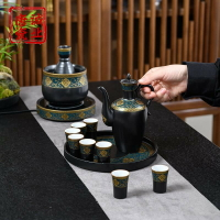 溫酒器燙酒壺家用溫酒壺黃酒煮酒器老式中國風懷舊熱酒器可電加熱