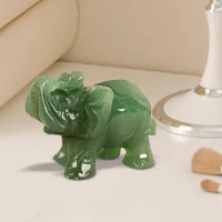 Mini Elephant Figurine Decoration Animal Sculpture Elephant Statue for Wedding Entrance Table Centerpieces Bookshelf Cabinet