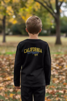 Trendyol Black Boy Back Printed Knitted T-Shirt Tkdaw25Ts00029