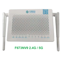 Original ZTE F673a V9 Dual Band 4ge+1tel+2usb+Ac 5g Wifi Ont ONU Gpon Fiber modem network router English version