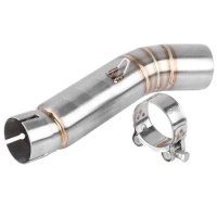 Hot Sale Very Durable Motorcycle 51mm 2" Muffler Exhaust Link Pipe For Honda CBR500R CB500X CBR400R CB400X 2013-5