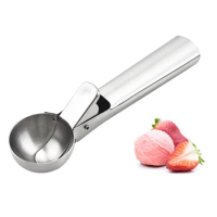 Ice Cream Scoops Stainless Steel Ice Cream Digger Non-Stick Fruit Ice Ball Maker Watermelon Ice Cream Spoon Tool