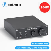 Fosi Audio M03 Power Subwoofer Amplifier 300W TPA3255 Digital Mono Audio Amp Digital Hifi Home Amplifiers For Home Theater