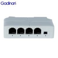 Gadinan 1 to 3 Port PoE Extender Passive Cascadable IEEE802.3af for IP Port Transmission Extender for POE Switch NVR IP Camera
