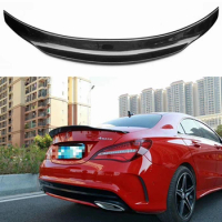 For Mercedes Benz CLA W117 C117 CLA180 CLA200 CLA260 Spoiler Real Carbon Fiber Rear Trunk Wing PSM Style Accessories Body Kit