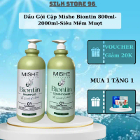 Dầu Gội Cặp Mishe Biontin 800ml-2000ml [Silk Store 96] Dưỡng Tóc Kích Mọc Tóc Phục Hồi Tóc Hư Tổn Gi