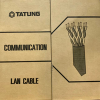 TATUNG大同 CAT.5/6e UTP高磅數銅灰色305米網路線 24AWG 台灣製造 送10顆護套網路頭