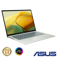 (外接1TB組合) ASUS UX3402ZA 14吋2.8K筆電 (i5-1240P/16G/512G SSD/EVO/ZenBook 14 OLED/青瓷綠)