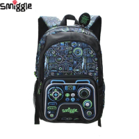 Australian Smiggle Original Children's Game Console Handle Schoolbag Boys Pupils Waterproof Backpack 16 Inch Super Cool Kids Bag