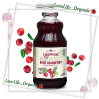 LAKEWOOD Organic Pure Cranberry Juice 946ML X1 Exp:1/2027 Fresh Pressed Organic Cranberry Juice