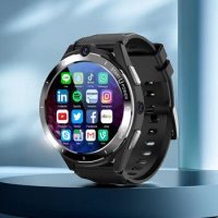 2024 4G LTE Smart Watch Men 6GB+128GB Android 11 Smartwatch Phone 900 mAh GPS Wifi Dual Camera SIM Card Video Call APP Download