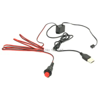 5V6M USB interface EL wire inverter powered by Mobile battery for driving 1-6meter EL wire or EL strip with party decoration