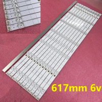 12PCS 1/5KIT LED Backlight Strips 7LEDs For HISENSE 65H8E 65H8608 LB65066 V0 HD650S1U51