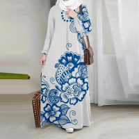 Pakaian Wanita Muslim, Fesyen Terkini, Bergaya dan Elegan, Lengan Panjang, Tanpa Hijab, Sesuai untuk