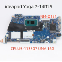 NM-D131 For Lenovo ideapad Yoga 7-14ITL5 Laptop Motherboard CPU I5-1135G7 UMA 16G FRU 5B20Z31008