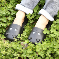 SPICE 日本雜貨 貓咪造型包腳趾兒童拖鞋 2色 20cm 童鞋