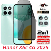 Filem Hidrogel Privasi Lembut, Untuk Honor X6C 4G, Anti-Perisik, Pelindung Skrin Penutup Penuh, File