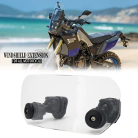 Universal Motorcycle Risen Adjustable Wind Screen Extension Windshield Spoiler Air Deflector For BMW KAWASAKI YAMAHA HONDA SUZUK