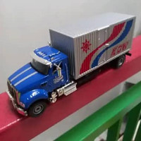 diecast miniatur truck box oleng truk loading barang bahan besi alloy