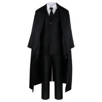 Anime Cosplay Dazai Osamu Costume Party Uniform Suit Halloween Party Role Play