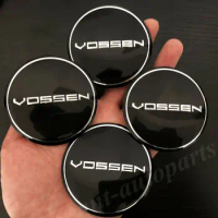4pcs 65mm Vossen Car Wheel Center Hub Cap Rim Badge Emblem Decal Sticker