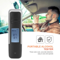 Mini Alcohol Breathalyzer USB Rechargeable Non-Contact Alcohol Tester LED Display Screen Portable Alcohol Tester High Accuracy