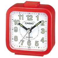 CASIO 桌上型指針鬧鐘(TQ-141-4)-紅框