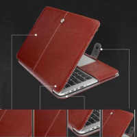 For Apple Macbook Air 15 2024 Case 2020 Air 13 A2337 M1 M2 mac book Pro 13 16 15 Pro 14 A2992 up to date laptop PU Leather Bag
