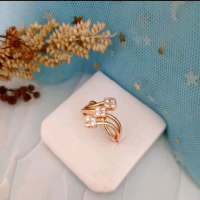 cincin xuping wanita permata zircon cincin xuping rose gold