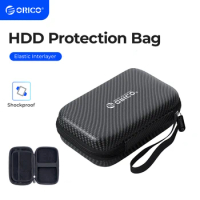 ORICO External Storage Hard Case HDD SSD Bag for 2.5 Hard Drive Power Bank USB Cable Charger Power Bank Earphone Case