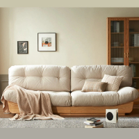 橙家居·家具 禾沐系列三人位軟包沙發C款 HM-L7063(售完採預購 實木沙發 木框沙發 客廳椅 軟墊椅)