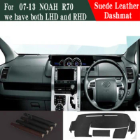 For Toyota Noah X Voxy R70 NAV1 2008-2014 Leather Dashmat Dashboard Cover Dash Mat Sunshade Carpet Car Styling Auto Accessories