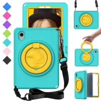 For Apple iPad mini 6 8.3 inch Case With Strap Tablet Cover for ipad Mini 5 4 3 2 1 7.9 Heavy Dut Kids Safe EVA Shockproof Shell
