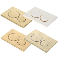 Matt Gold Dual Flush Actuator Plate For Geberit Sigma20 For Concealed Cisterns Toilet Flush Button White Bathroom Parts