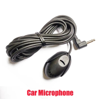 3.5mm Car External Microphone Bluetooth-compatible Car Dashboard Or Sun-Visor Audio Mic Stereo Radio GPS Adapter