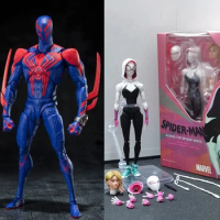 Anime Marvel Figures SHF Spider-Gwen 2099 Spider-Man Action Figures PVC Gwen Stacy Collection Model Toys Ornamen Doll Gifts