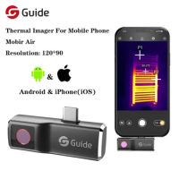 Guide Mobir Air Thermal Imaging Camera for iPhone &amp; Android Phone Infrared Thermal Imager Inspection Repair Thermographic Camera
