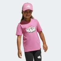 adidas Kids T-Shirts Lk Fun Val Baju Anak Pink Fusion [JI6686] 104
