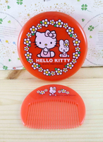 【震撼精品百貨】Hello Kitty 凱蒂貓-KITTY鏡梳組--圓紅 震撼日式精品百貨