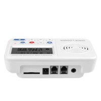 Two Ports Standalone Telephone Voice Logger with Phone Number, 2CH Landline Phone Call and Voice Recorder with SD Card max 128GB
