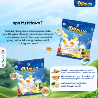 (1 sachet) HITAWA susu kambing etawa plus jahe 25 gram (dairy milk) susu kambing bubuk plus jahe