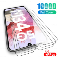3 Pcs For Samsung Galaxy M34 5G M54 5G M14 5G M13 5G Glass Protective Screen Protector On M34 5G Tempered Glass Films clear