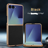 Case for Samsung Z Flip 7 5G Softcase PREMIUM ELECTRO PLATE LAMBSKIN TEXTURE Casing Case Hp