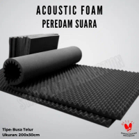 Busa Peredam Suara - Busa Telur - Acoustic Foam Soundproof - Egg Foam Super Tebal Uk. 100x100x4cm (P